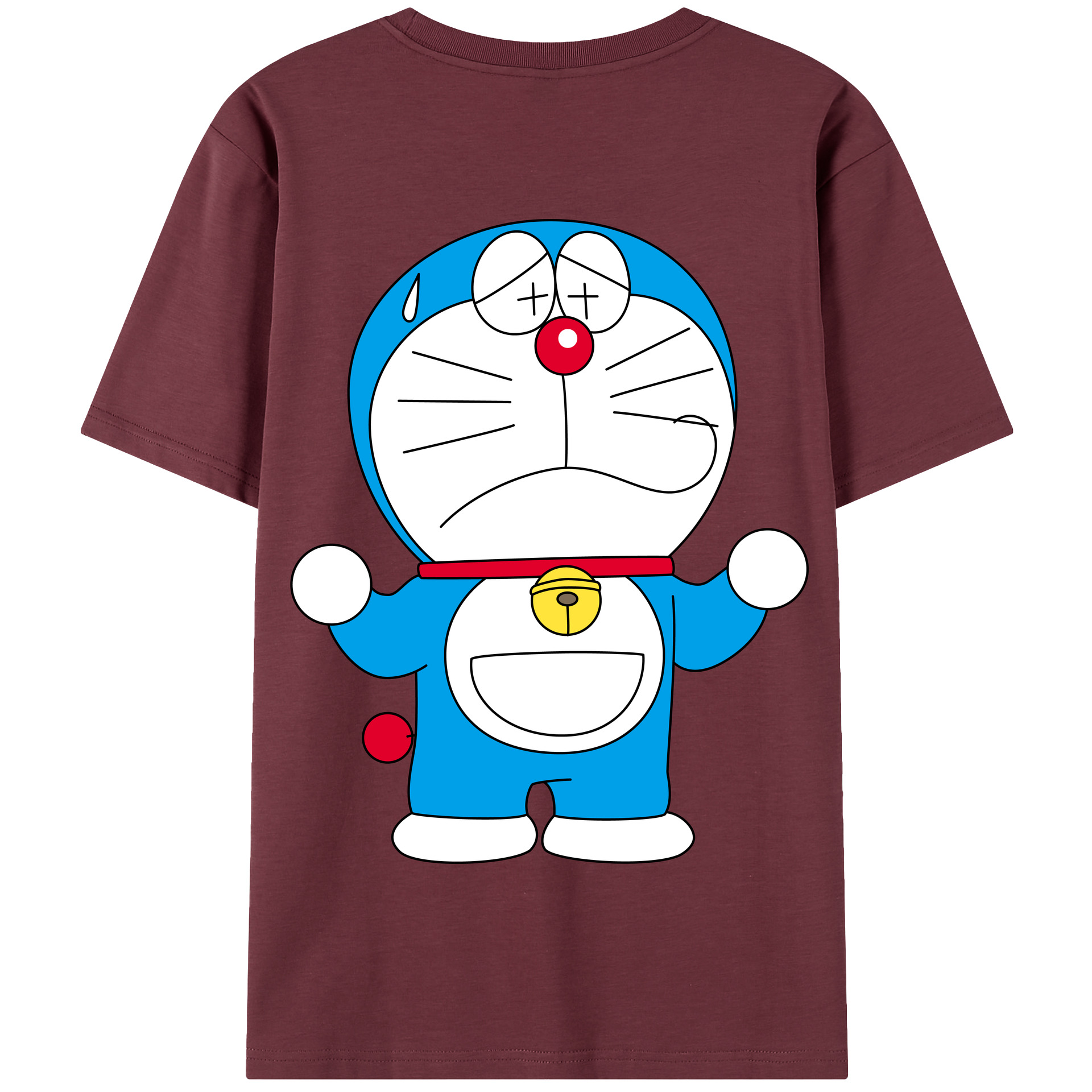 （画像用） ドラえもん Doraemon 綿100％半袖Tシャツ（背面プリント）